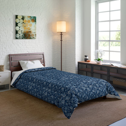 Blue Hexagons Comforter