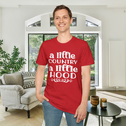 A Little Country A Little Hood Adult T-shirt
