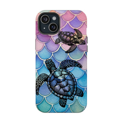 Sea Turtle Silhouette MagSafe® Compatible Tough Case for iPhone