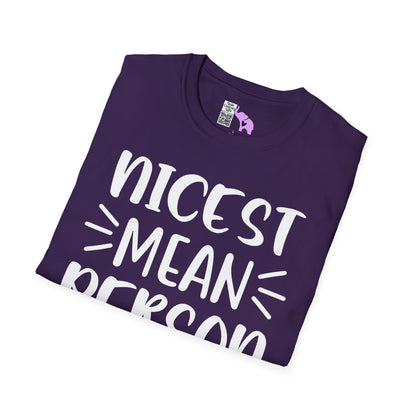 Nicest Mean Person Ever Adult T-shirt