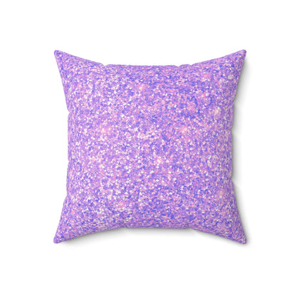 Lavender Crystal Throw Pillow