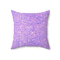 Lavender Crystal Throw Pillow