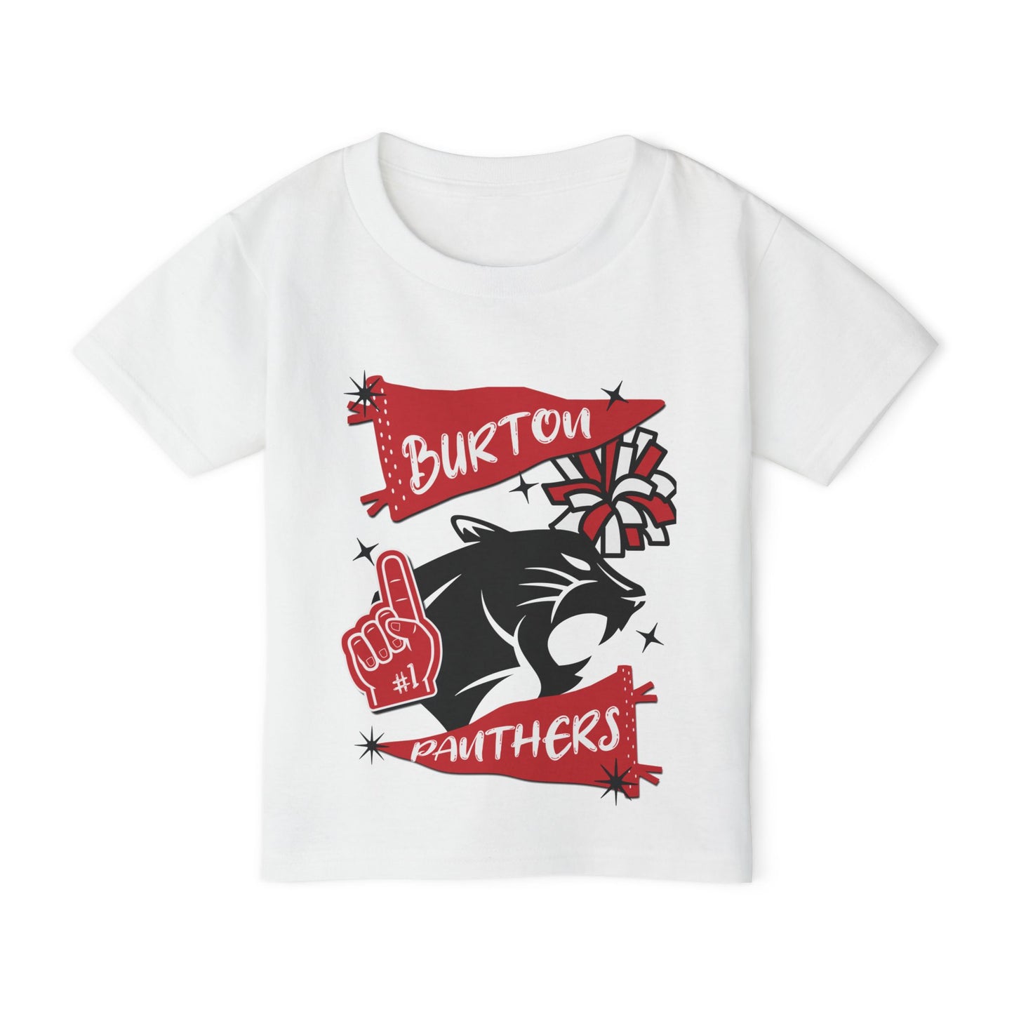 Burton Panthers #1 Heavy Cotton™ Toddler T-shirt