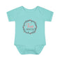 Pink Milestone Wreath Onesie-Four Months