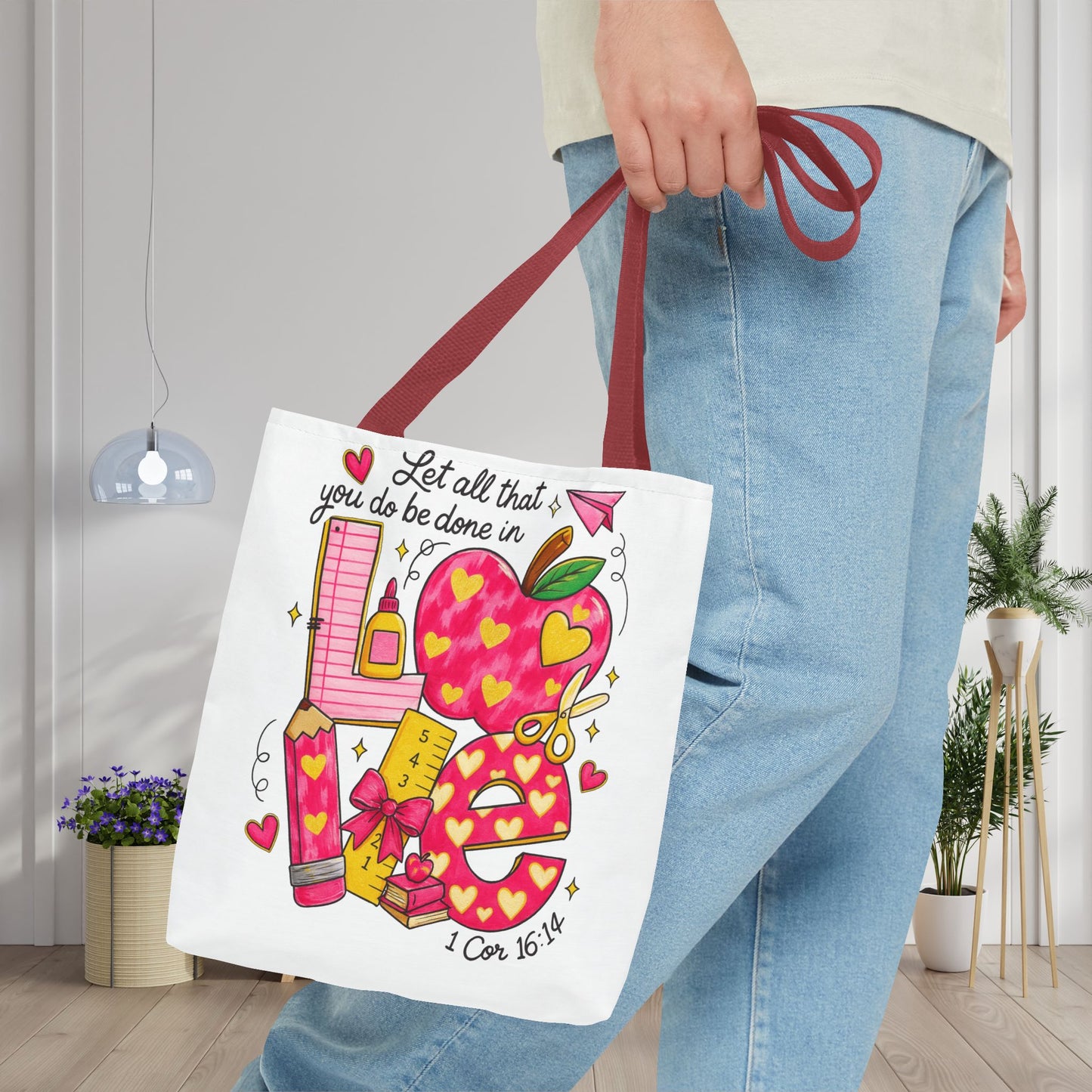 Let Everything You Do Be Done In Love Canvas Tote Bag