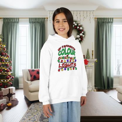 My Favourite Colour Is Christmas Lights Youth Hoodie