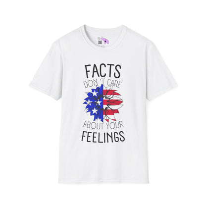 Facts Don't Care About Your Feelings American Flag Adult T-shirt