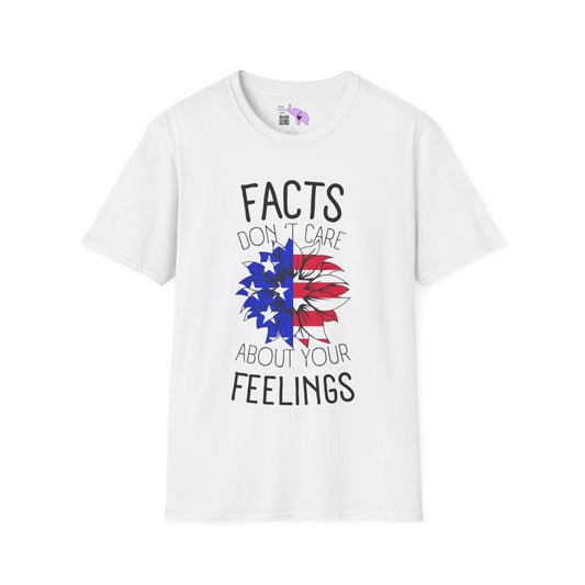 Facts Don't Care About Your Feelings American Flag Adult T-shirt