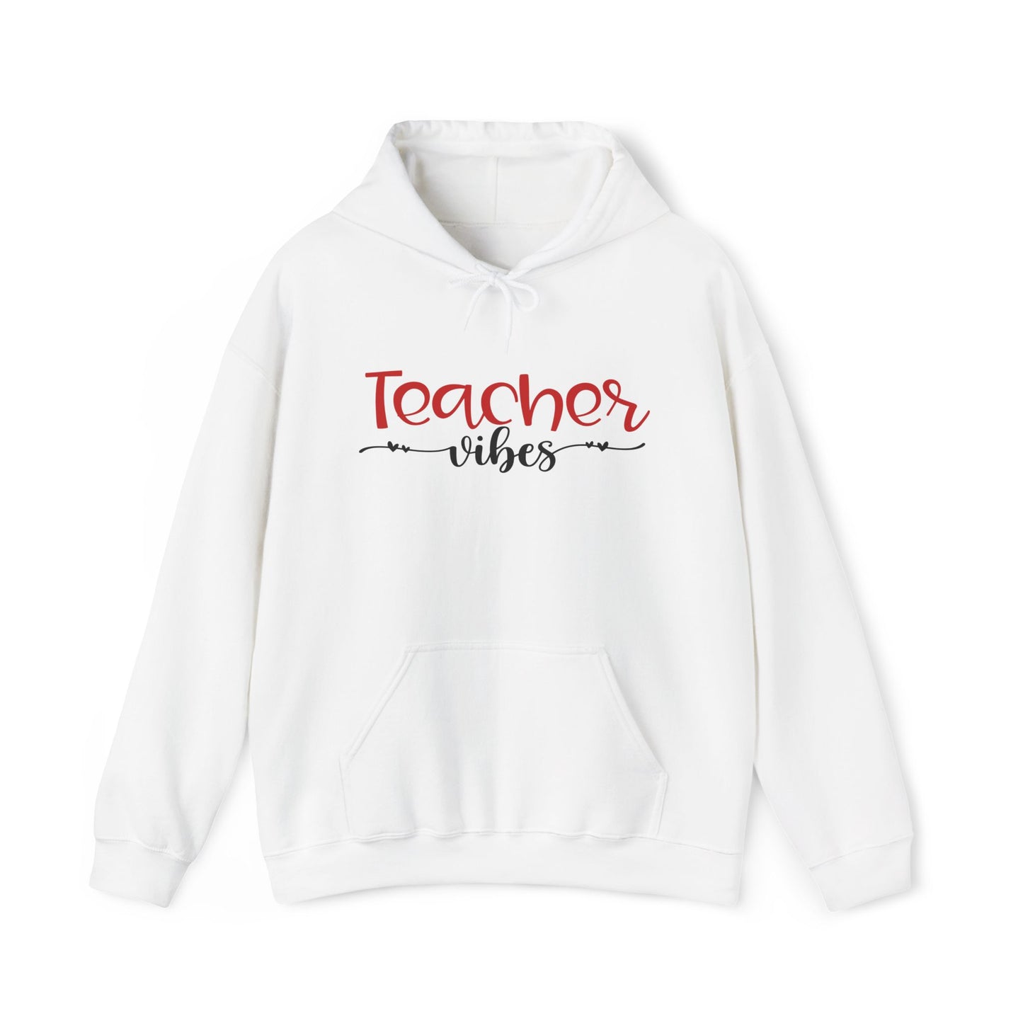 Teacher Vibes Heart Heavy Blend™ Hooded Sweatshirt