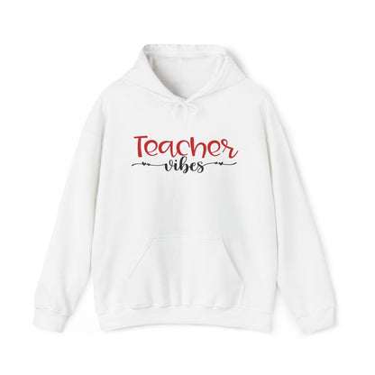 Teacher Vibes Heart Heavy Blend™ Hooded Sweatshirt