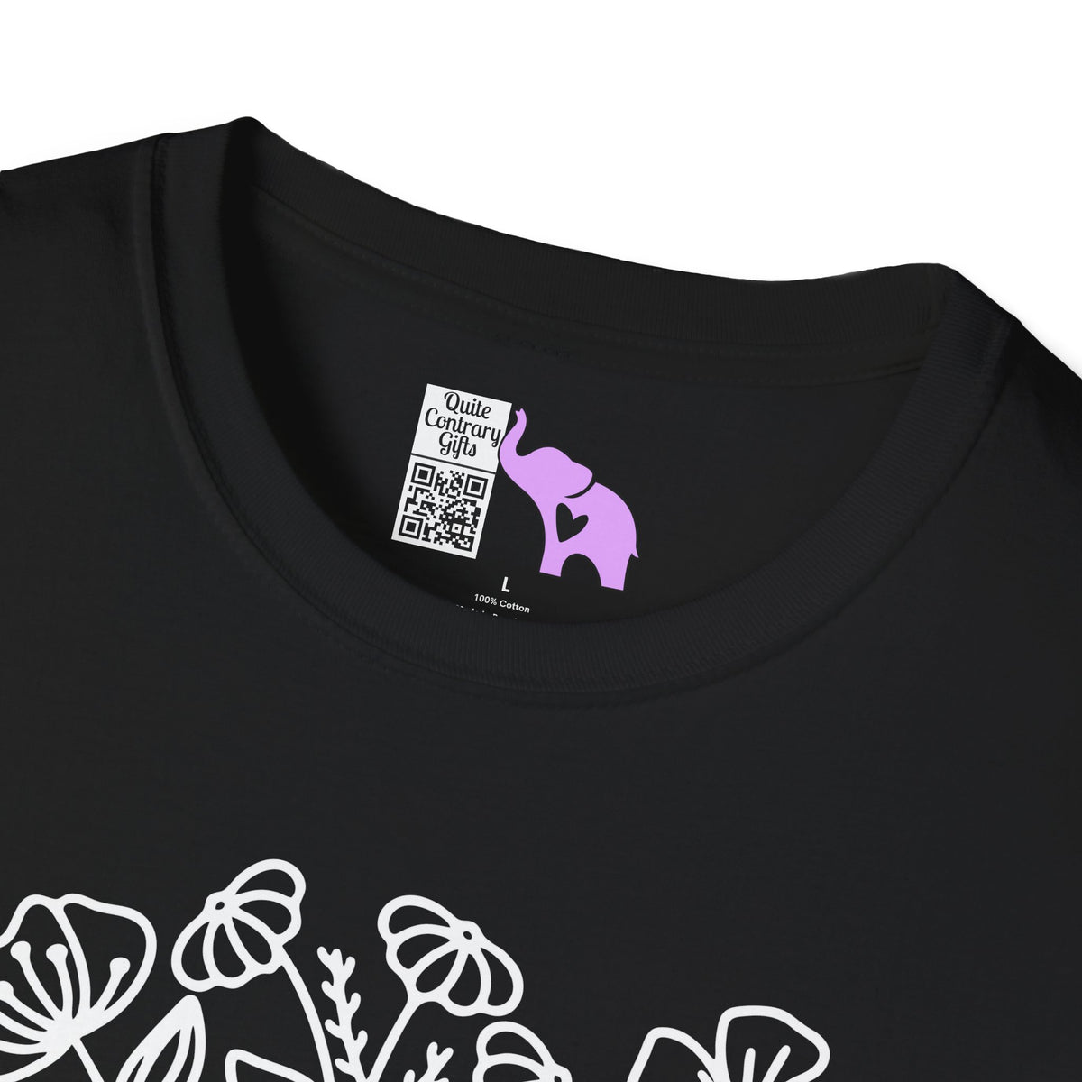 Just One More Chapter (Flowers and Open Book) Adult T-shirt