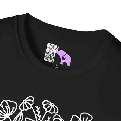 Just One More Chapter (Flowers and Open Book) Adult T-shirt