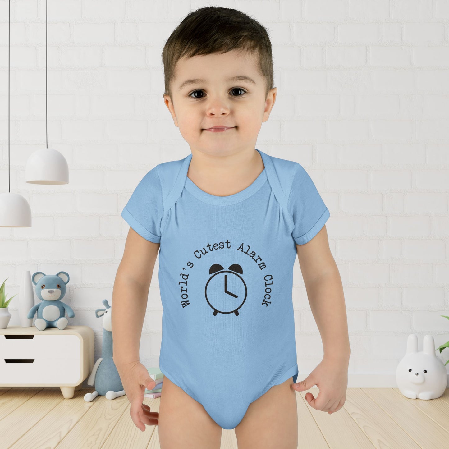 World's Cutest Alarm Clock Infant Onesie