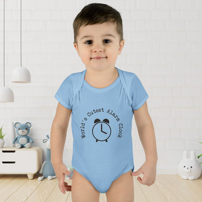 World's Cutest Alarm Clock Infant Onesie