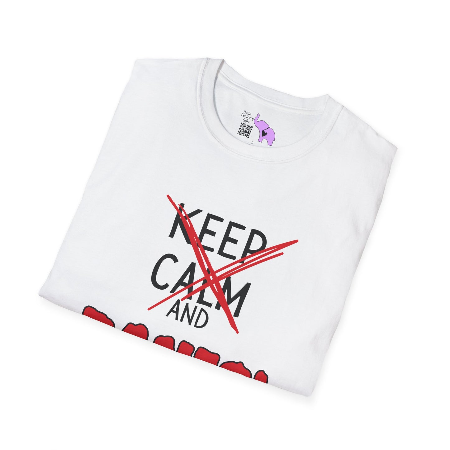 Keep Calm and Panic Adult T-shirt
