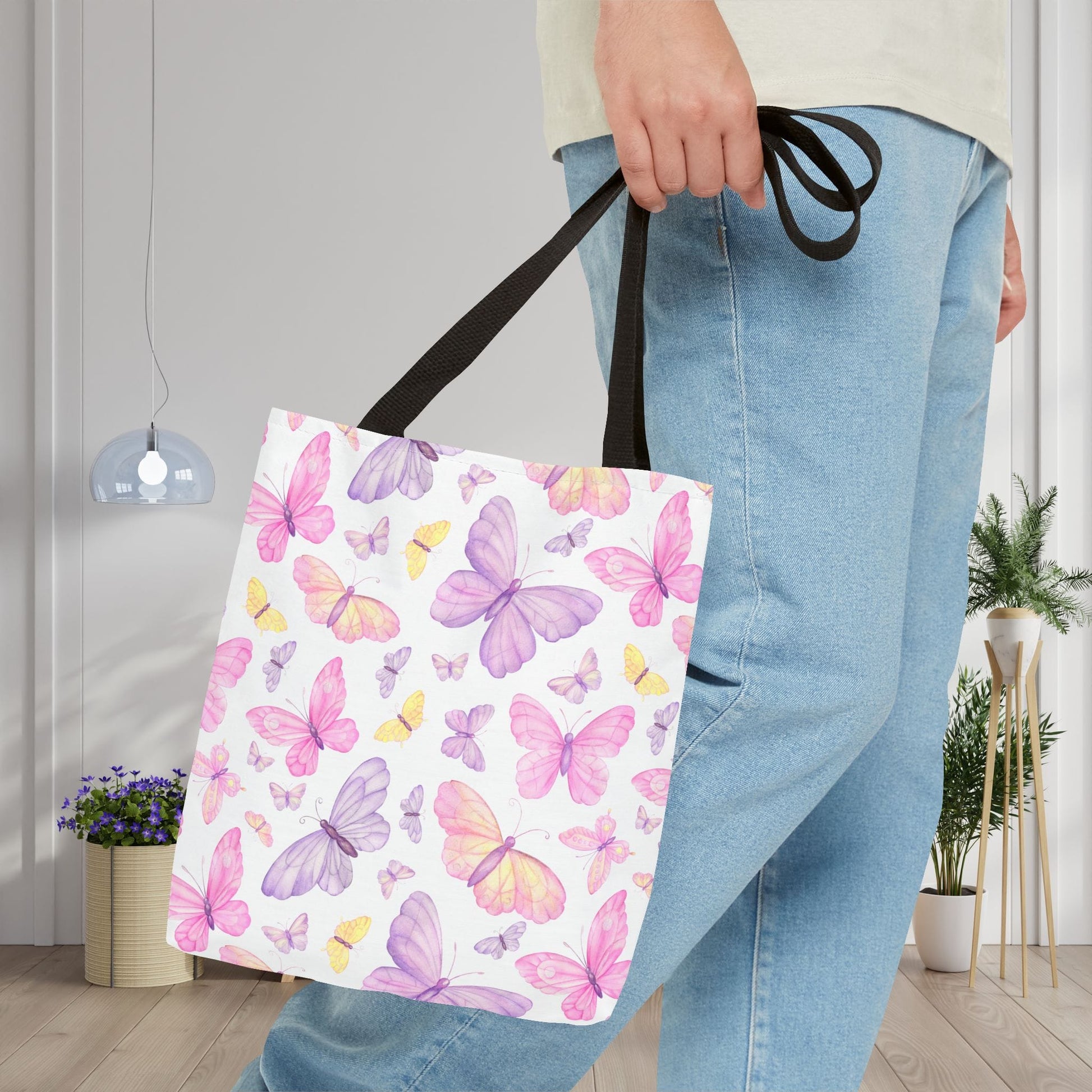 Pastel Butterfly Dreams Canvas Tote Bag