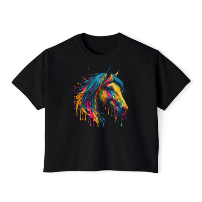 Colorful Horse Women's Boxy Tee