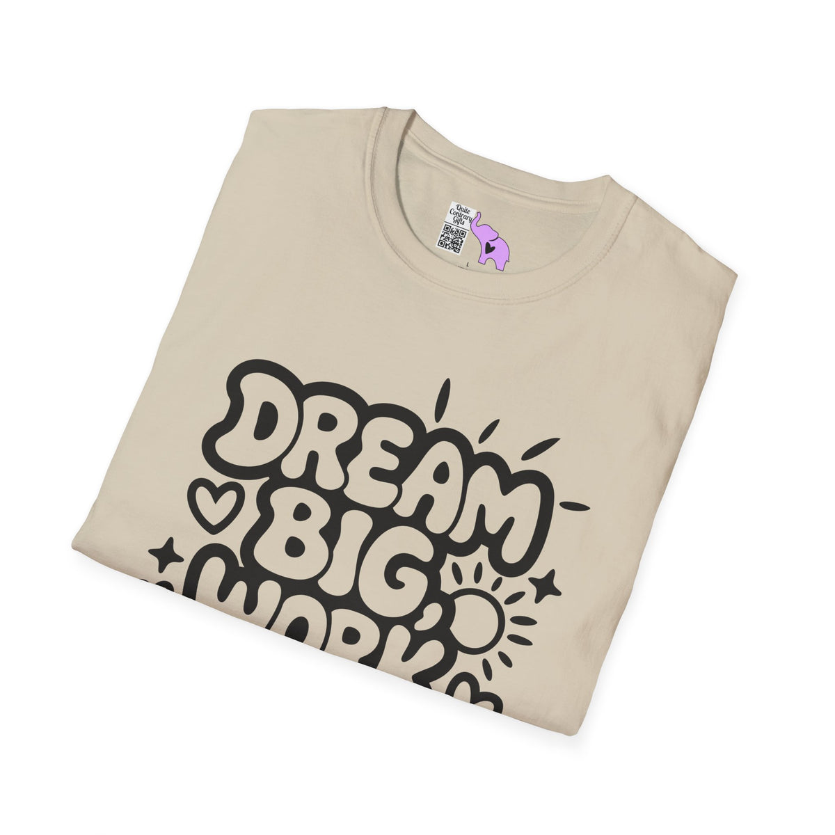 Dream Big Work Hard (Hearts) Adult T-shirt