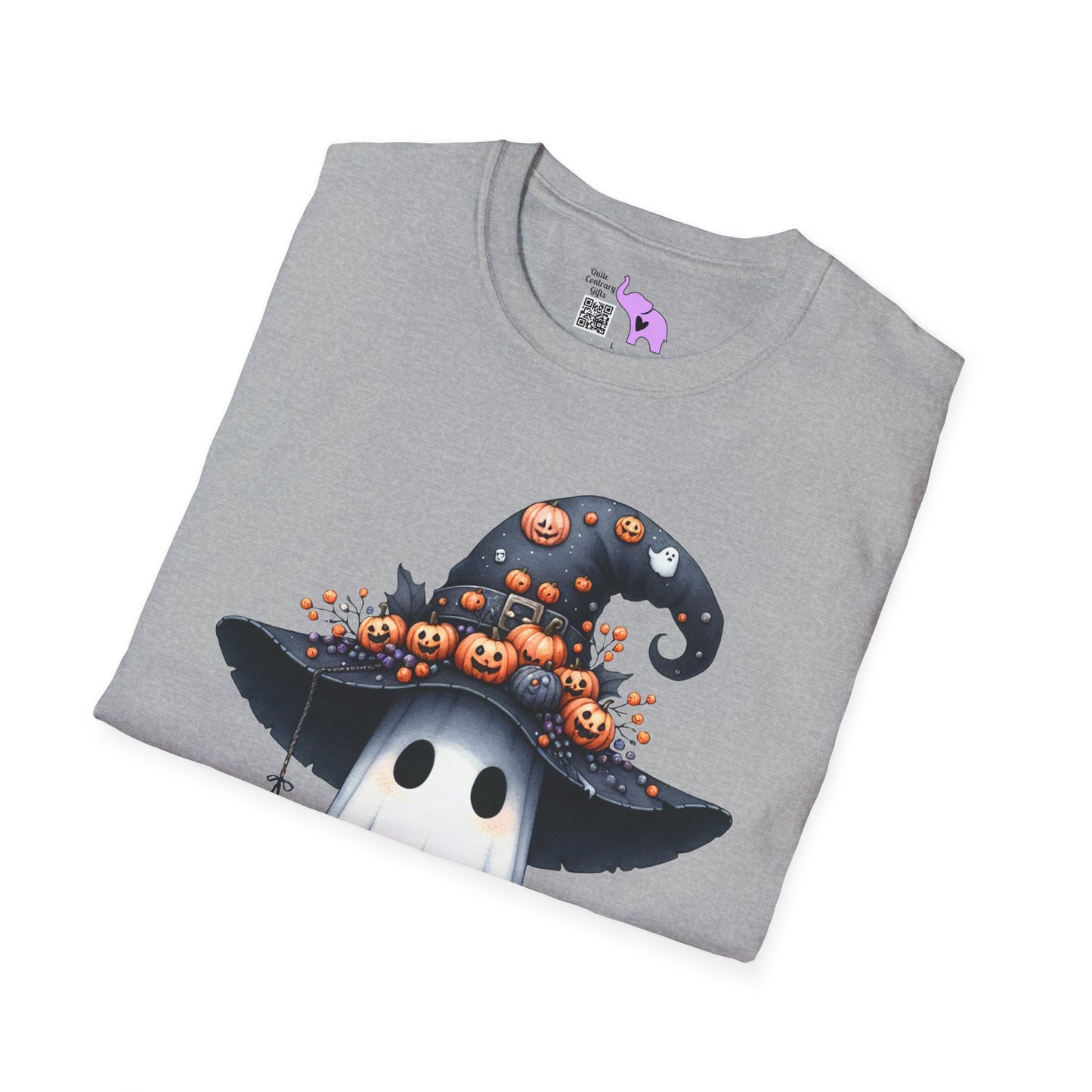 Spooky Season Cute Ghost Adult T-shirt