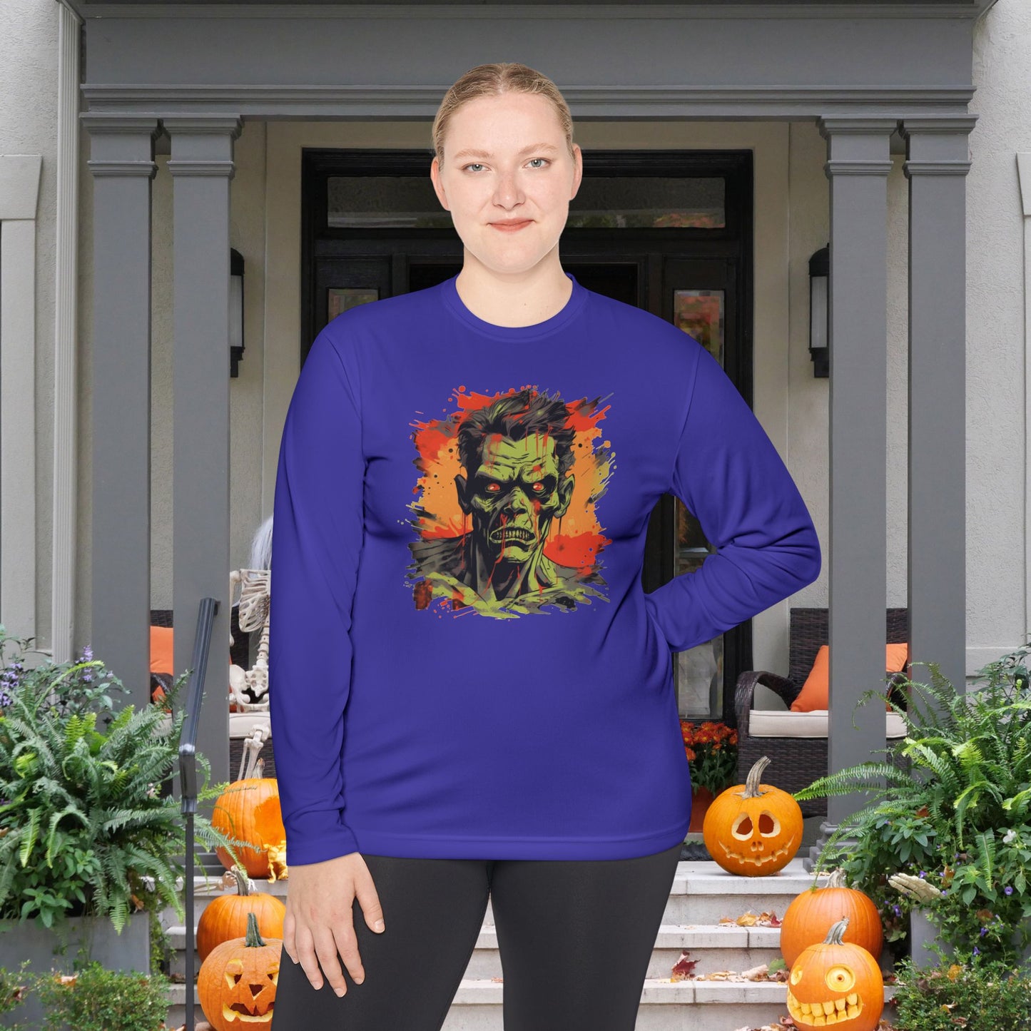 Frankenstein Adult Long Sleeve Tee