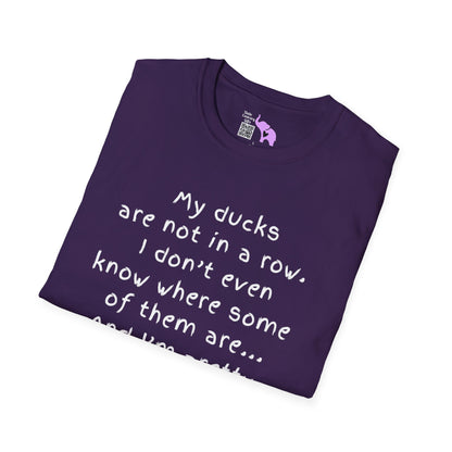 My Ducks Are Not In a Row Adult T-shirt