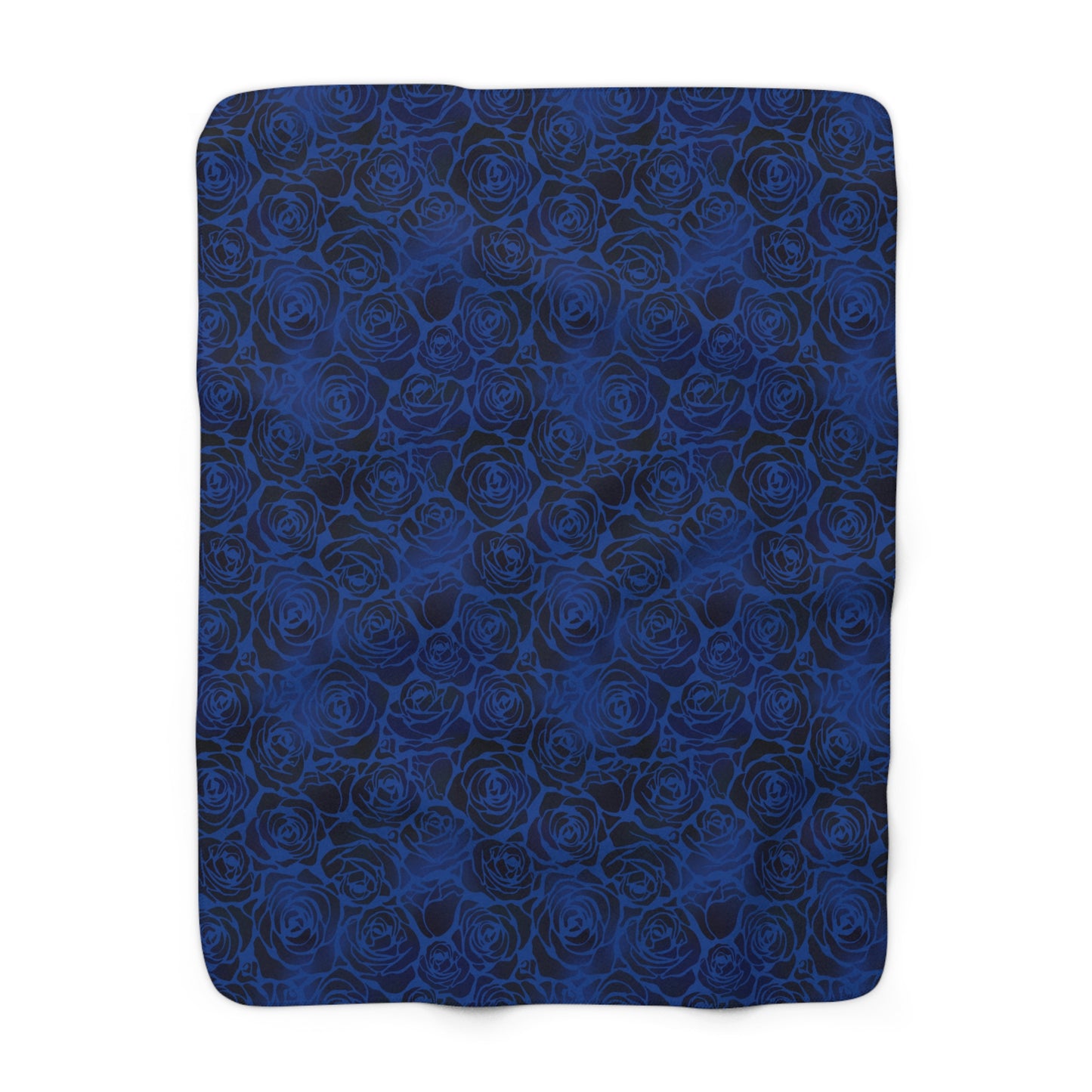 Nocturne Roses Sherpa Fleece Blanket