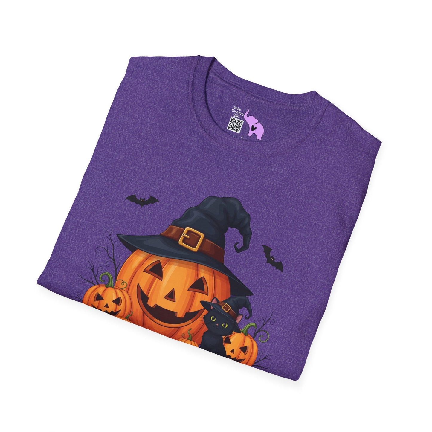 Spooky Season (Jack-O-Lantern/Black Cat) Adult T-shirt