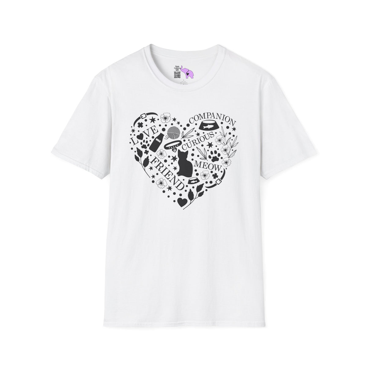 Cats Fill My Heart Adult T-shirt