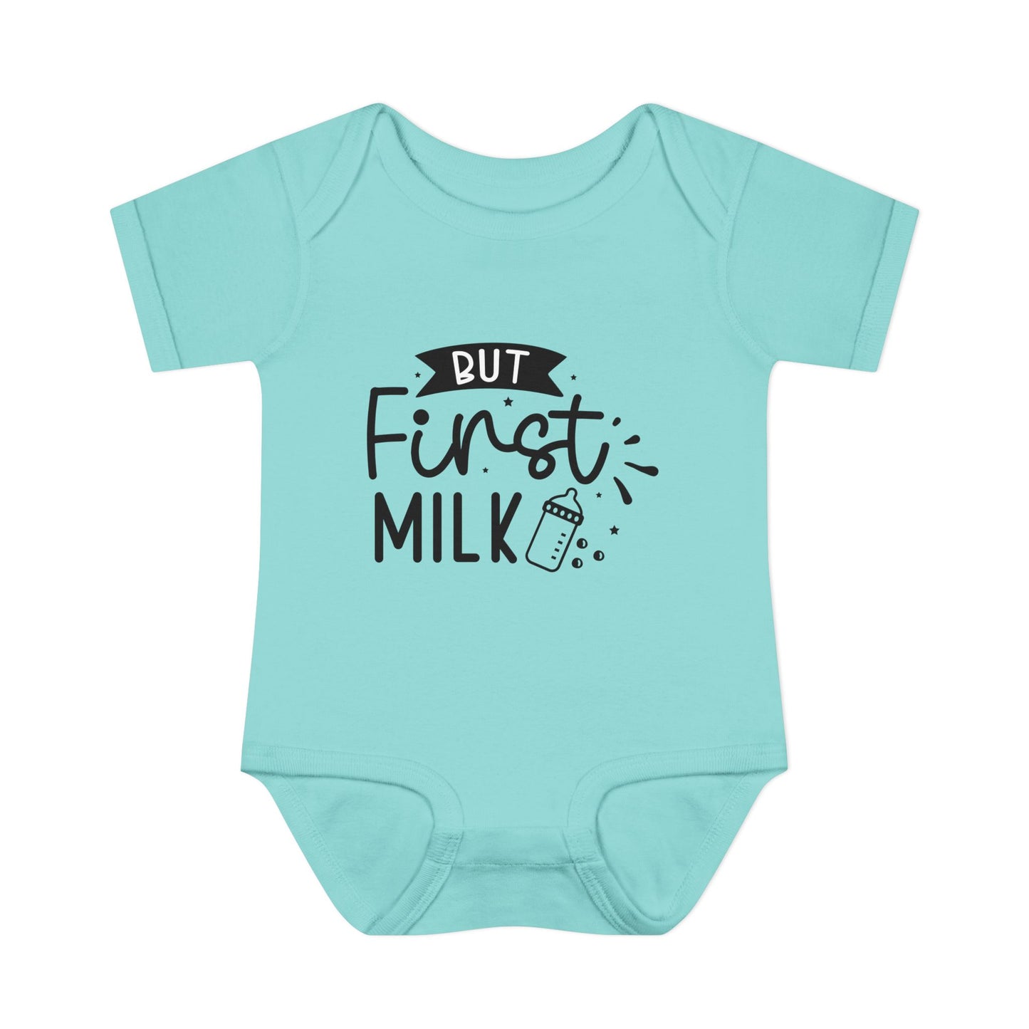 But First Milk Infant Baby Rib Bodysuit