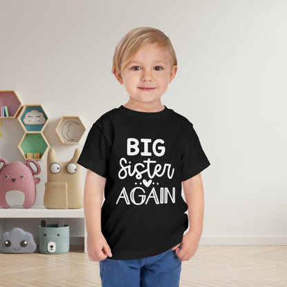 Big Sister Again Toddler Tee