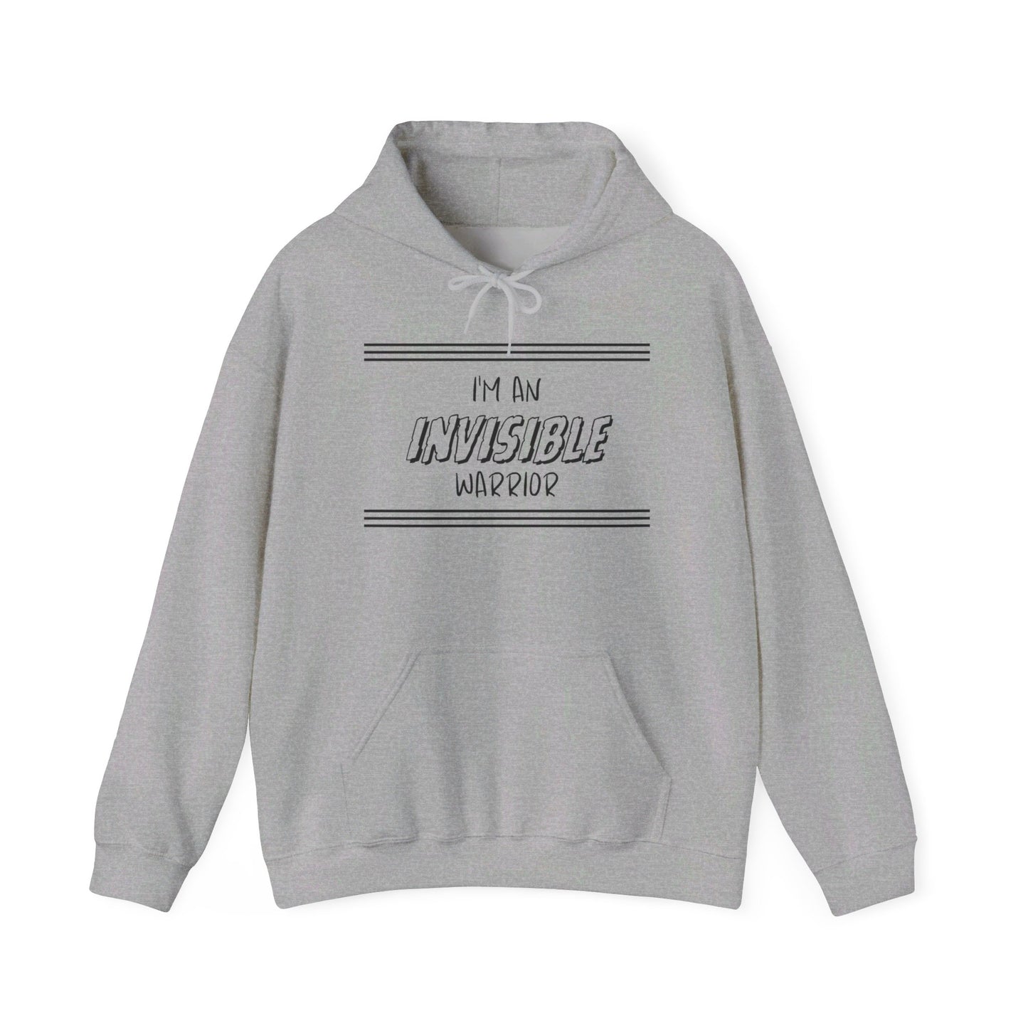 I'm An Invisible Warrior Heavy Blend™ Hooded Sweatshirt