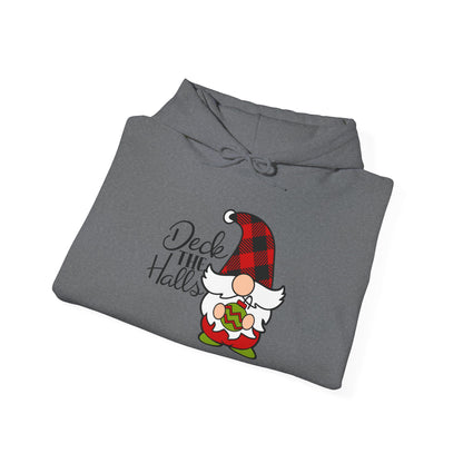 Deck the Halls Plaid Gnome Adult Heavy Blend™ Hoodie