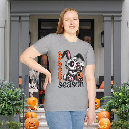 Spooky Season (Voodoo Bunny/Pumpkin) Adult T-shirt