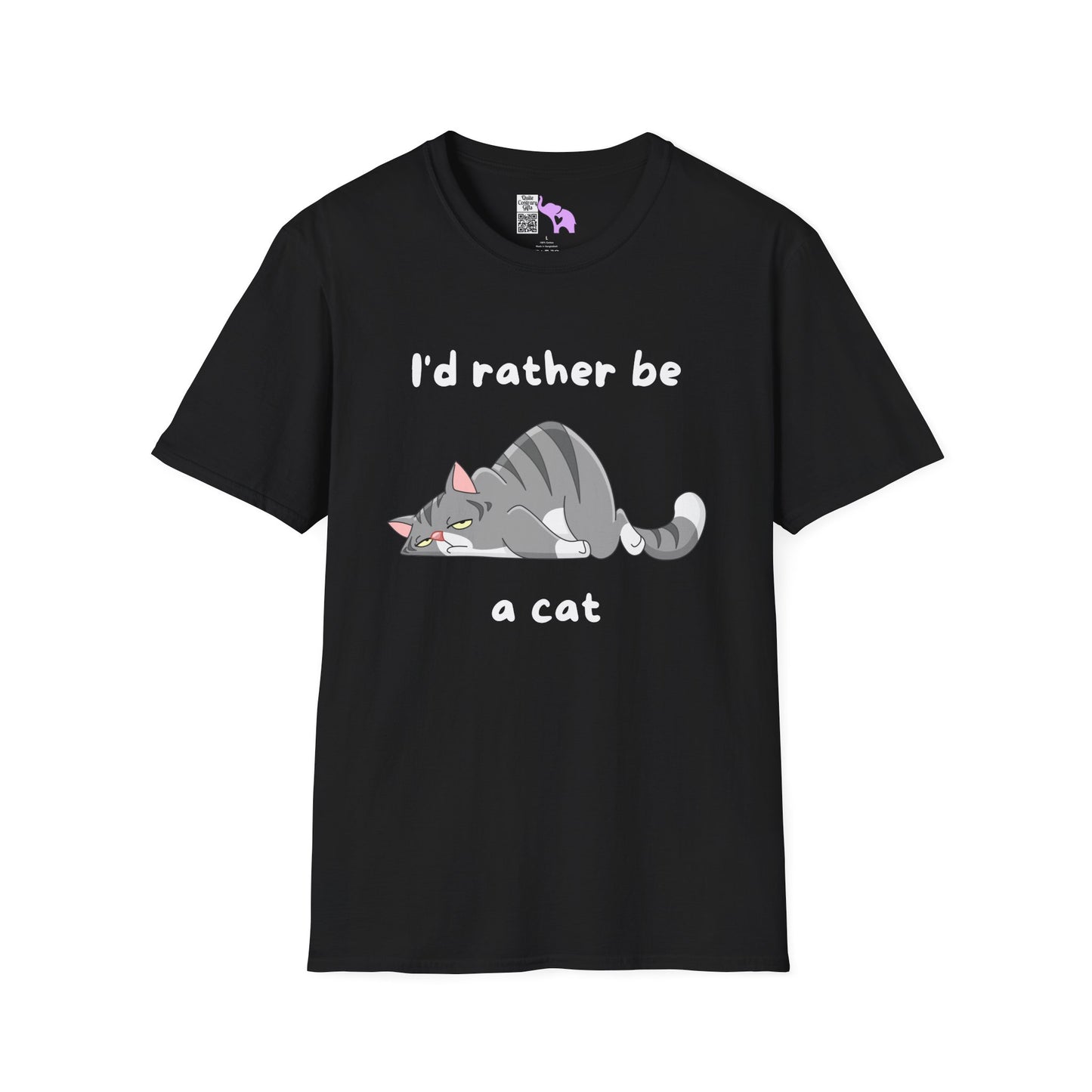 I'd Rather Be a Cat Adult T-shirt