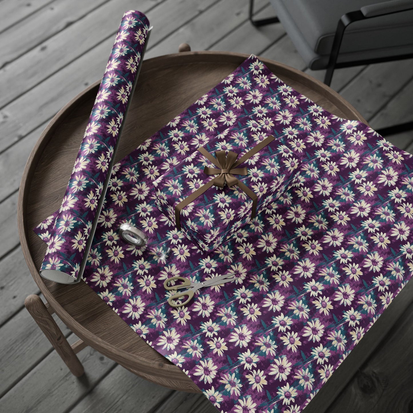 Twilight Daisy Meadow Wrapping Paper