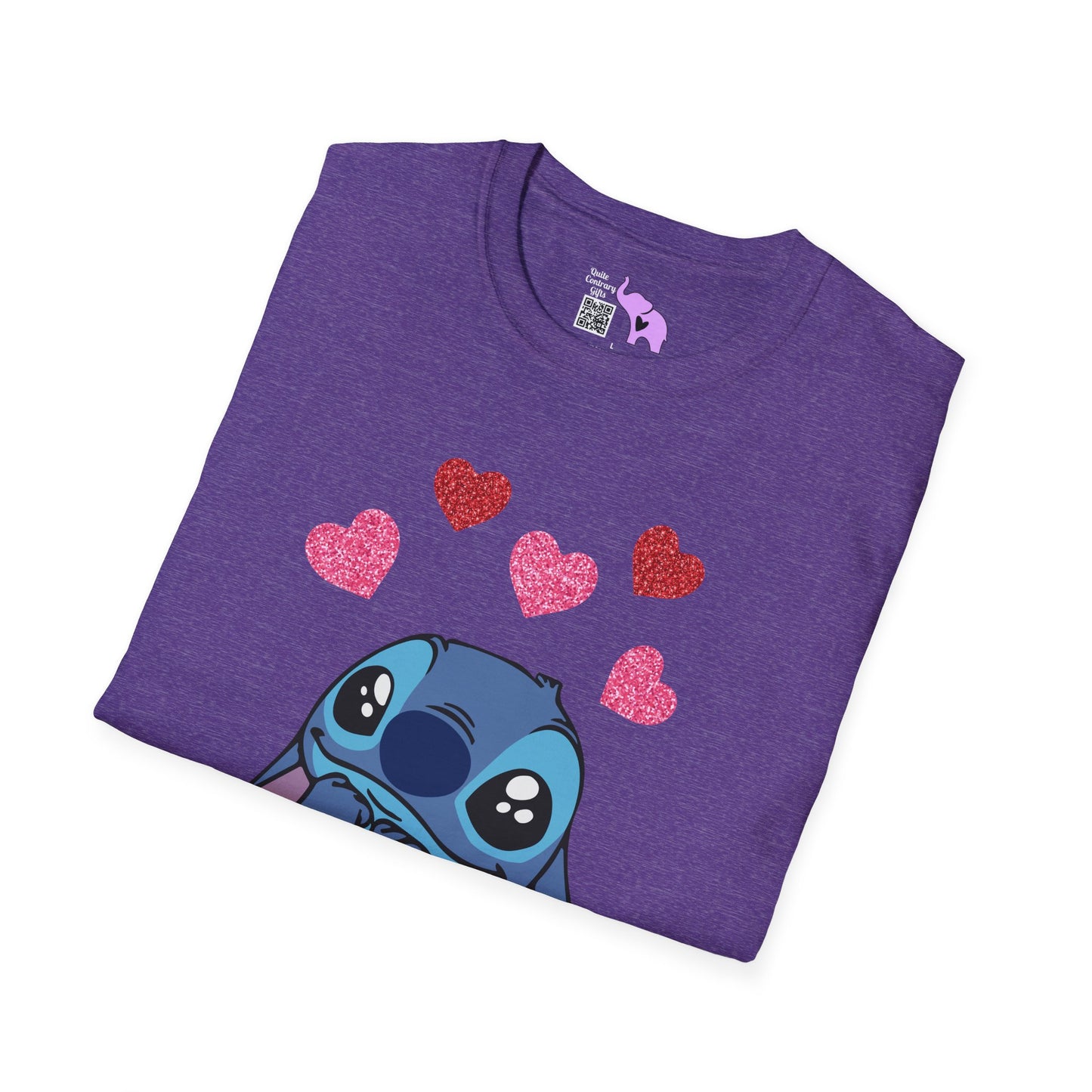 Stitch in Love Adult T-shirt
