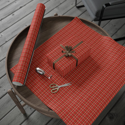 Santa’s Workshop Stripes Wrapping Paper
