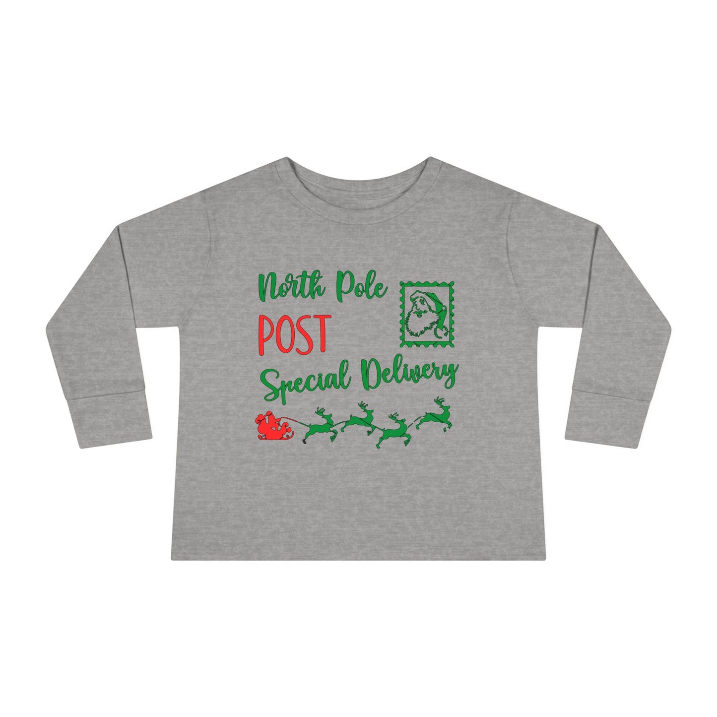 North Pole Post Special Delivery Toddler Long Sleeve Tee