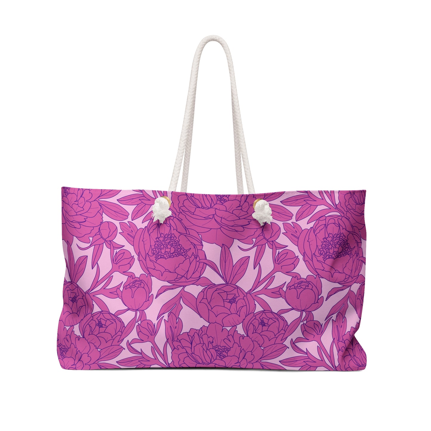 Blush Peony Garden Weekender Bag