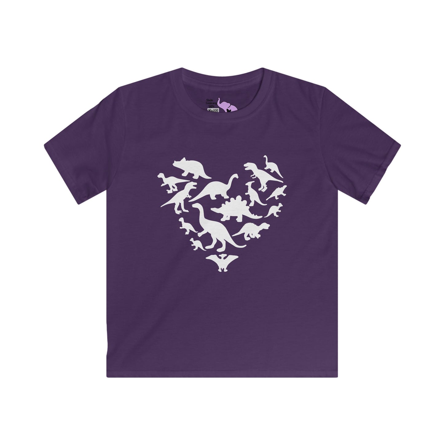 Dinosaurs Heart Youth Softstyle Tee