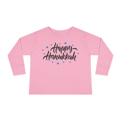 Happy Hanukkah 3 Toddler Long Sleeve Tee