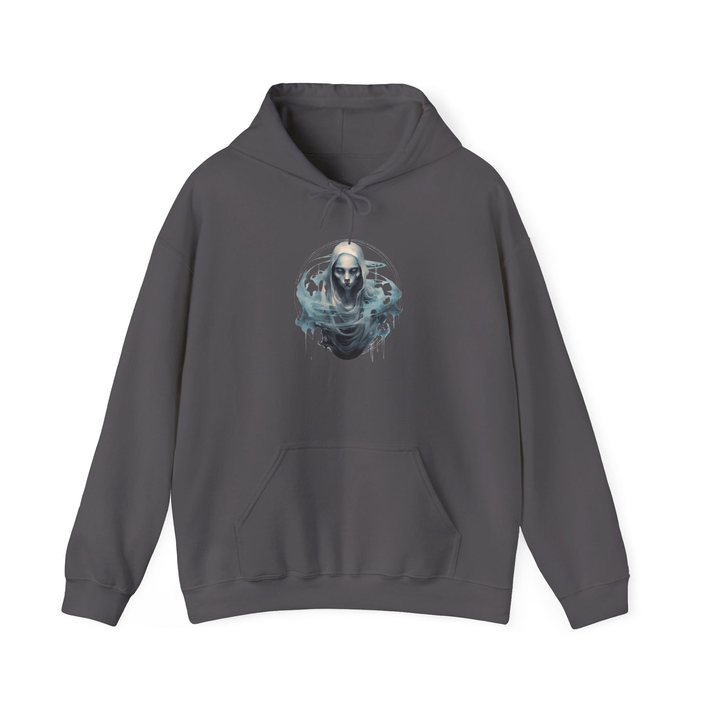 Creepy Ghost 12 Heavy Blend™ Hooded Sweatshirt