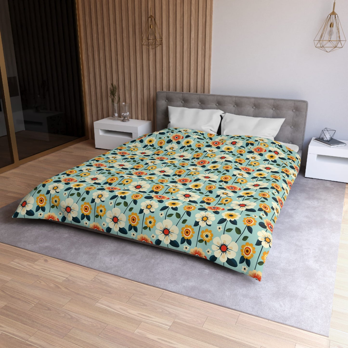 Joy Petals Microfiber Duvet Cover