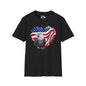 American Flag Heart w/Eagle Adult T-shirt