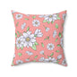 Jasmine Blush Garden Throw Pillow