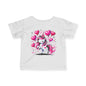 Pink & Black Love Unicorn Infant Soft T-Shirt