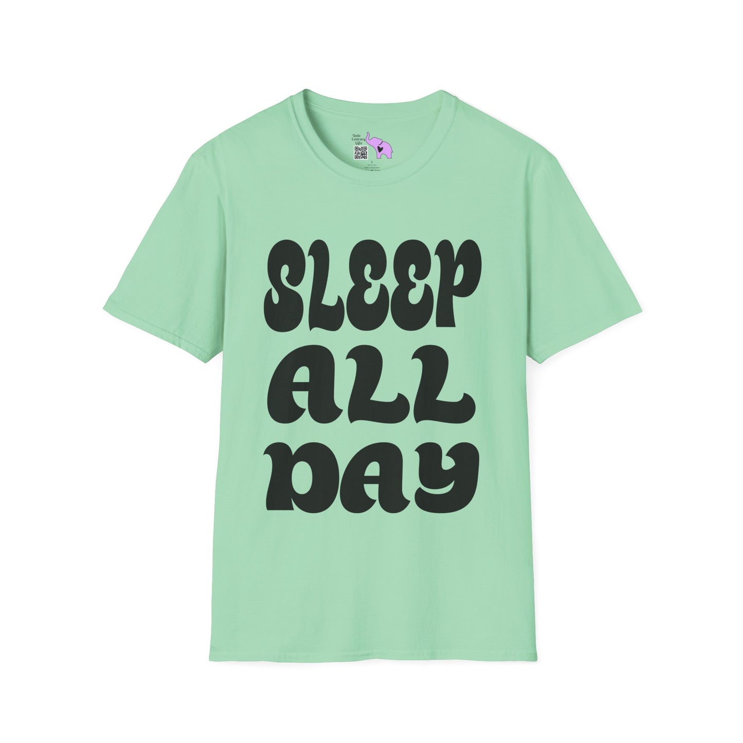 Sleep All Day Adult T-shirt