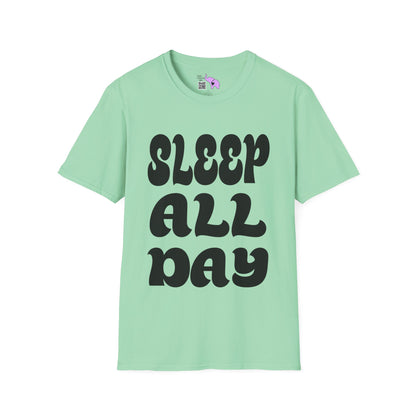 Sleep All Day Adult T-shirt