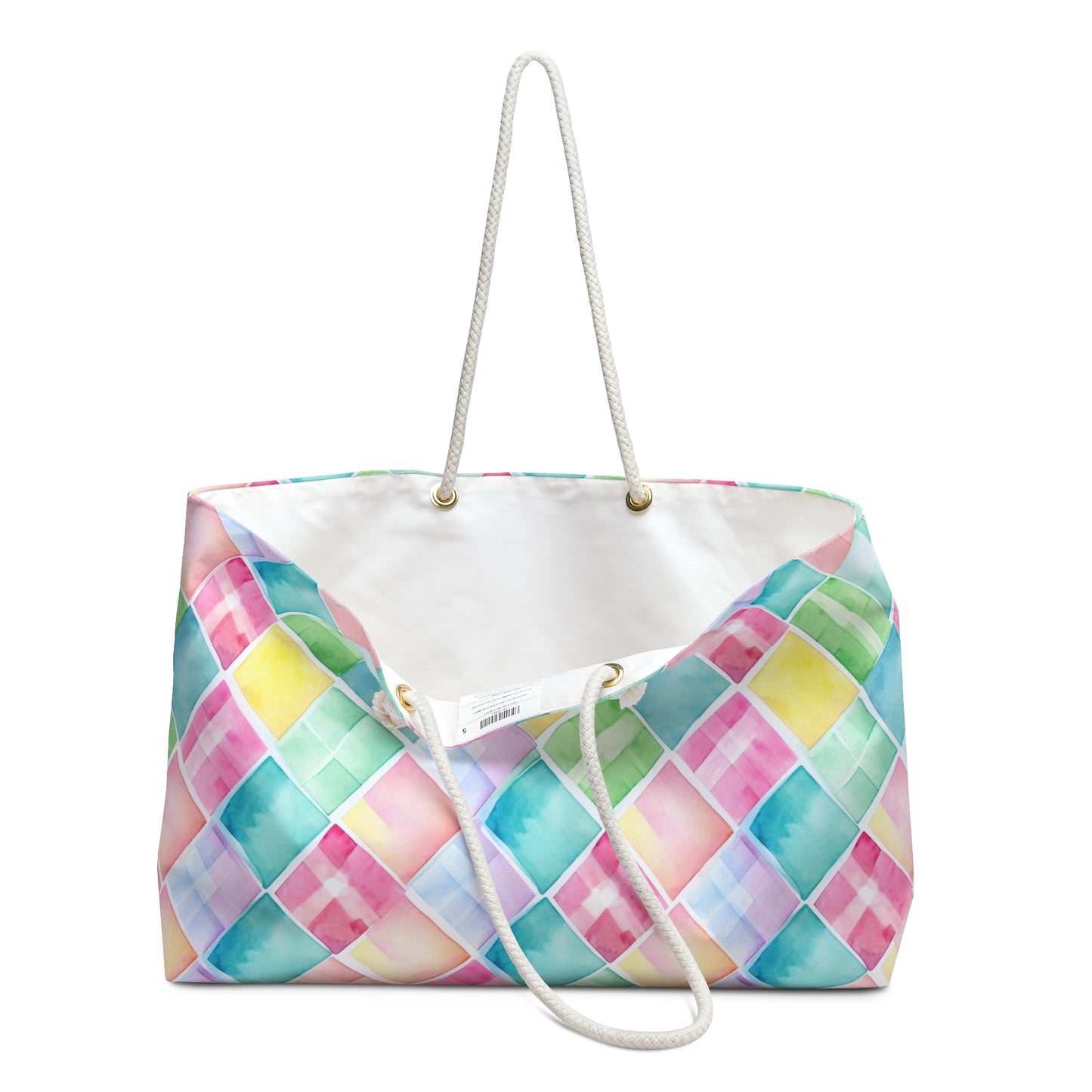 Watercolor Weave Weekender Bag