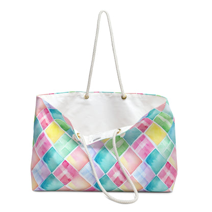 Watercolor Weave Weekender Bag